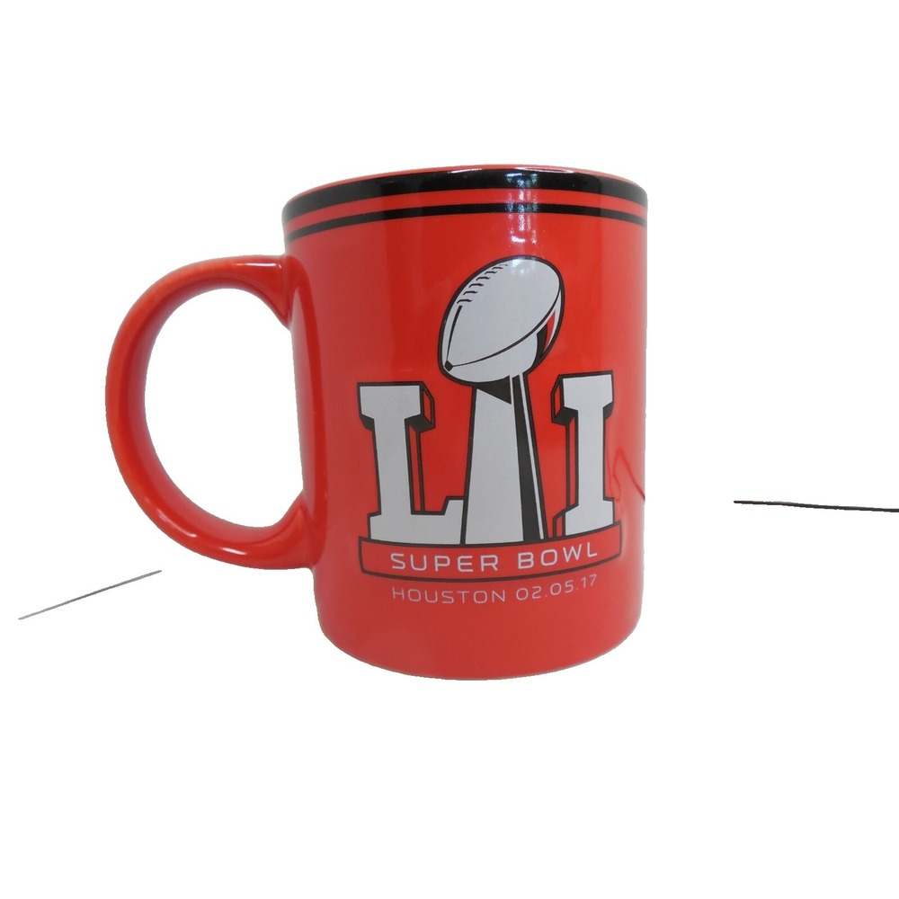 NFL  Superbowl LI Houston 2-5-2017 Coffee Tea Mug Patriots vs. Falcons Red 10 oz